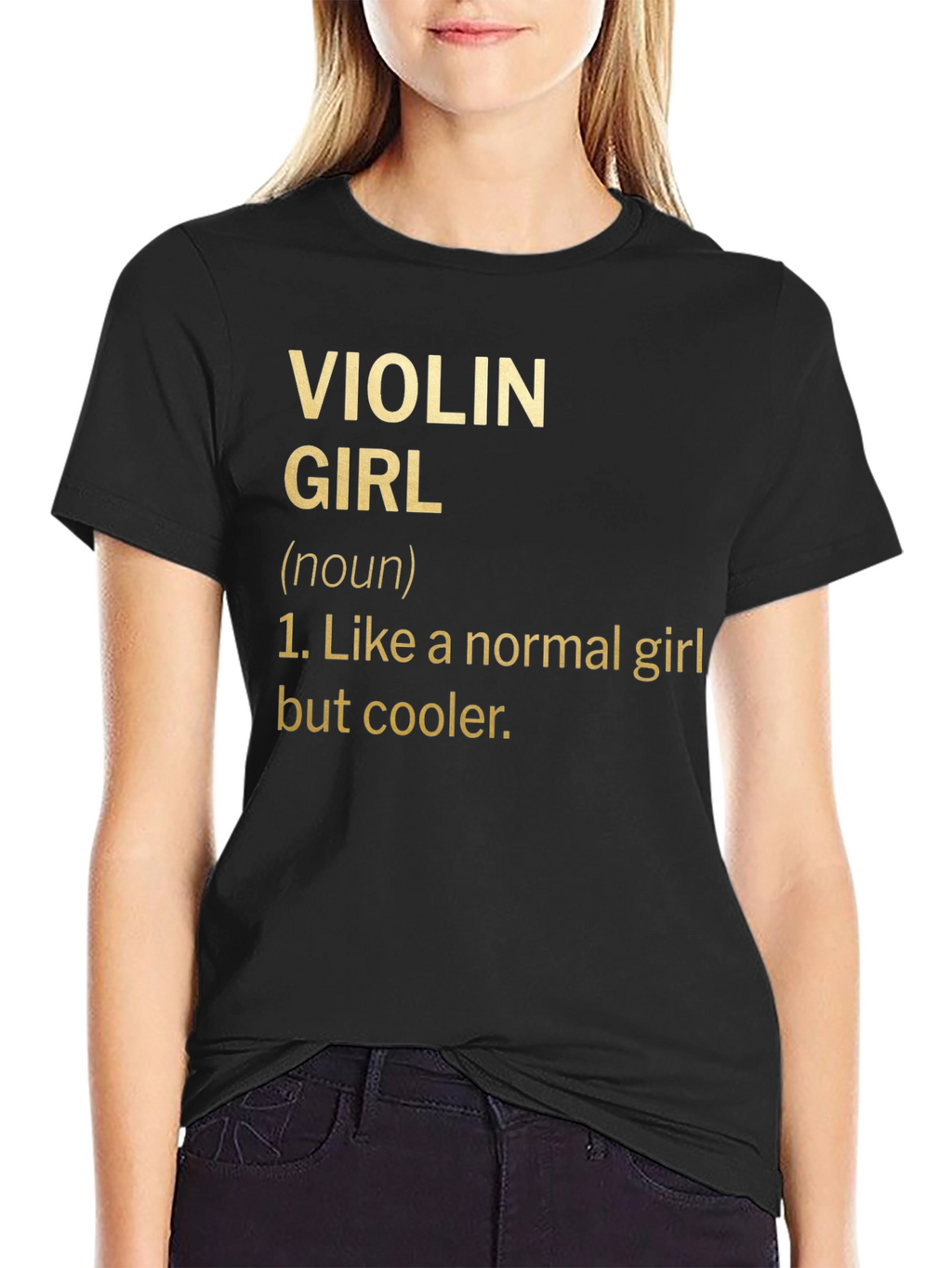 Violin Girl Definition T-Shirt - Musician Humor Tee