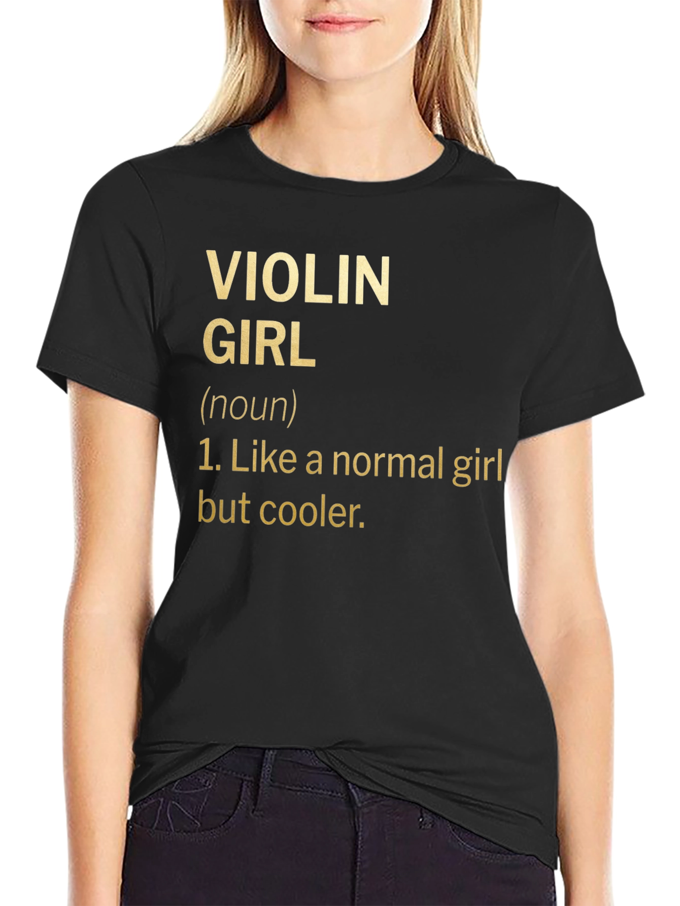 Violin Girl Definition T-Shirt - Musician Humor Tee