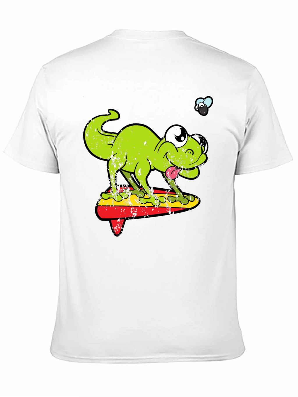 Funny Retro Lizard Surfboard T-Shirt