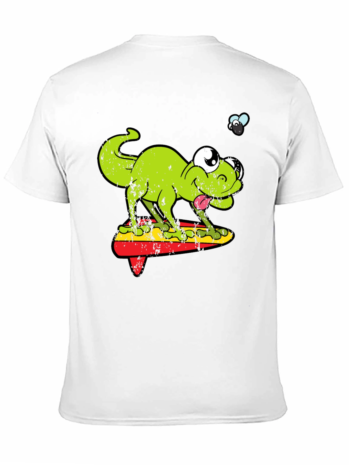 Funny Retro Lizard Surfboard T-Shirt