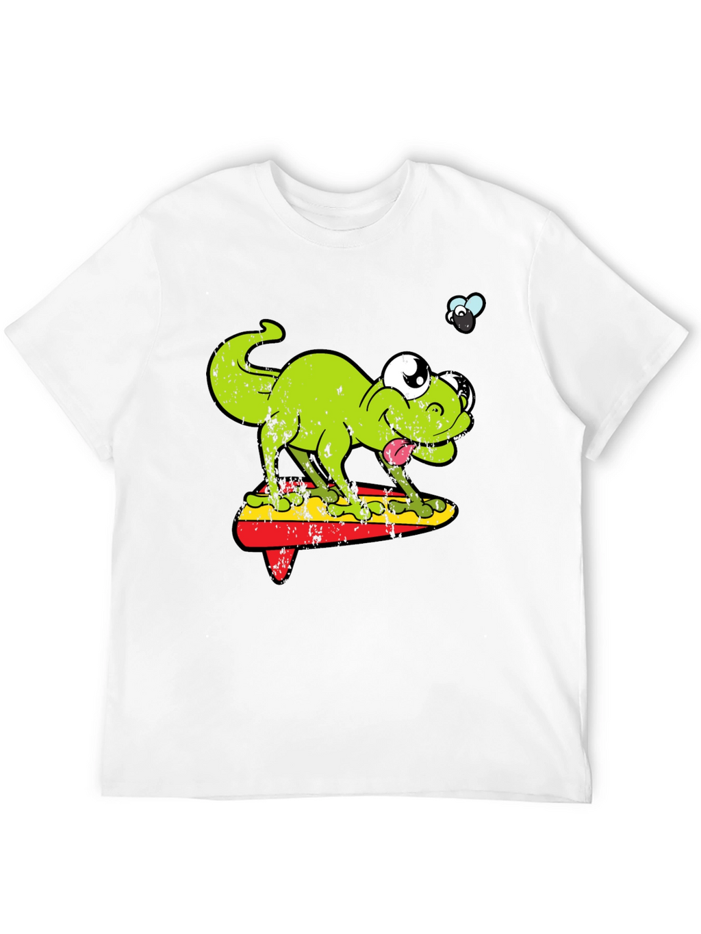 Funny Retro Lizard Surfboard T-Shirt