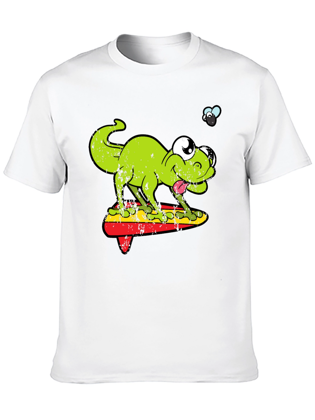 Funny Retro Lizard Surfboard T-Shirt