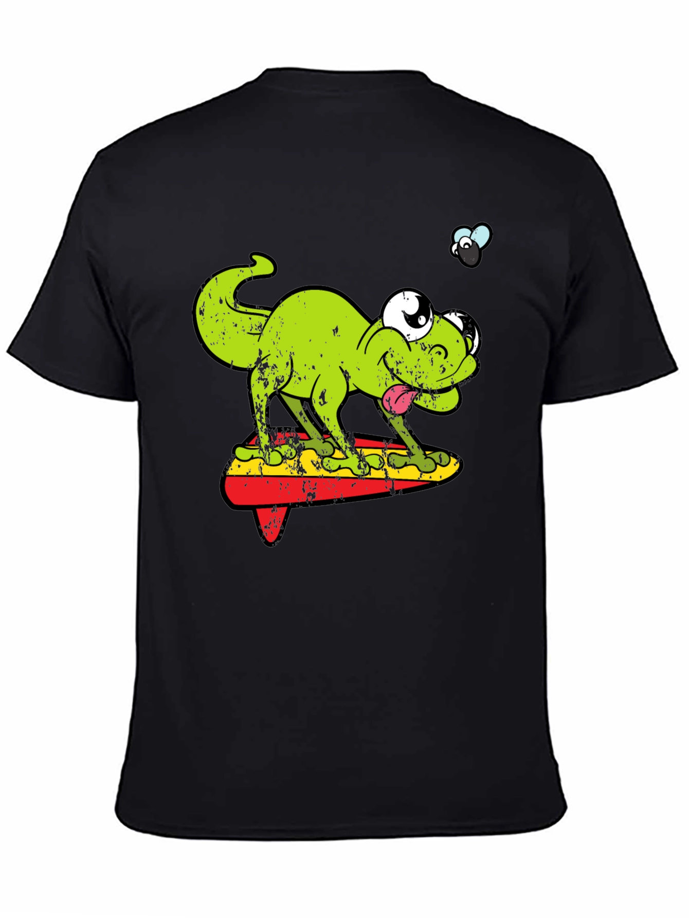 Funny Retro Lizard Surfboard T-Shirt