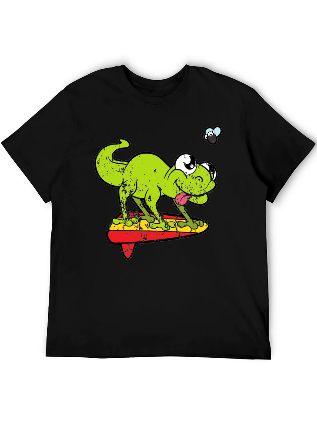 Funny Retro Lizard Surfboard T-Shirt