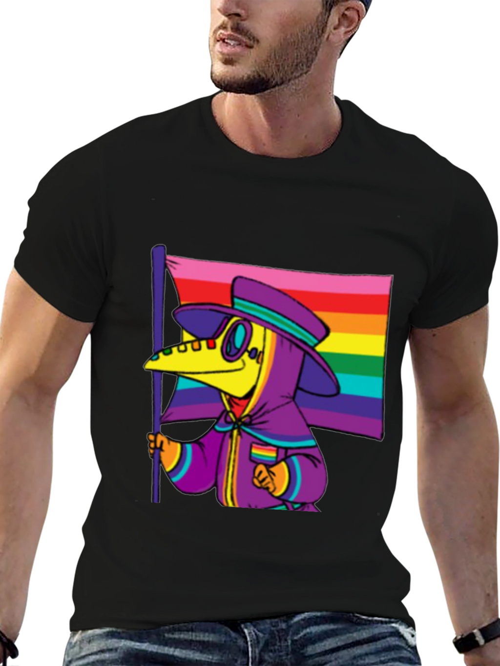 Pride Plague Doctor Graphic Tee