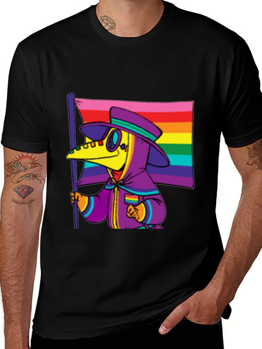 Pride Plague Doctor Graphic Tee