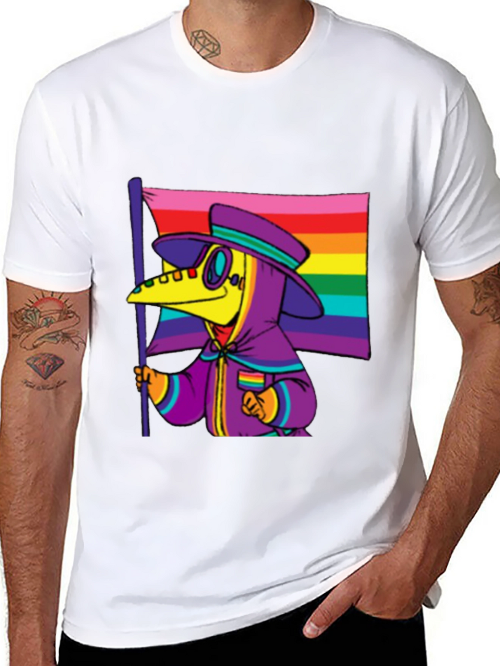 Pride Plague Doctor Graphic Tee