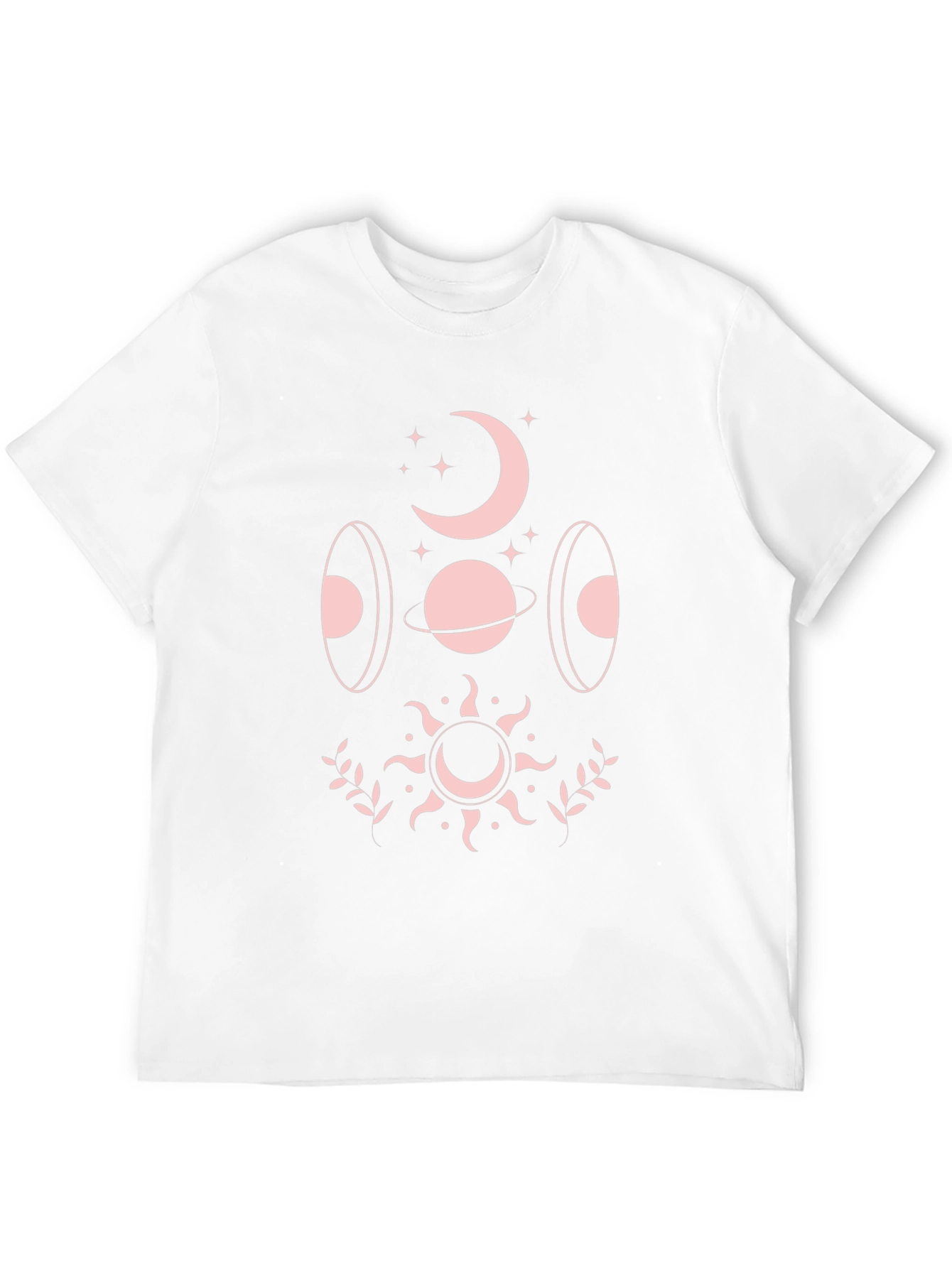 Celestial Graphic T-Shirt - Black Cotton Blend