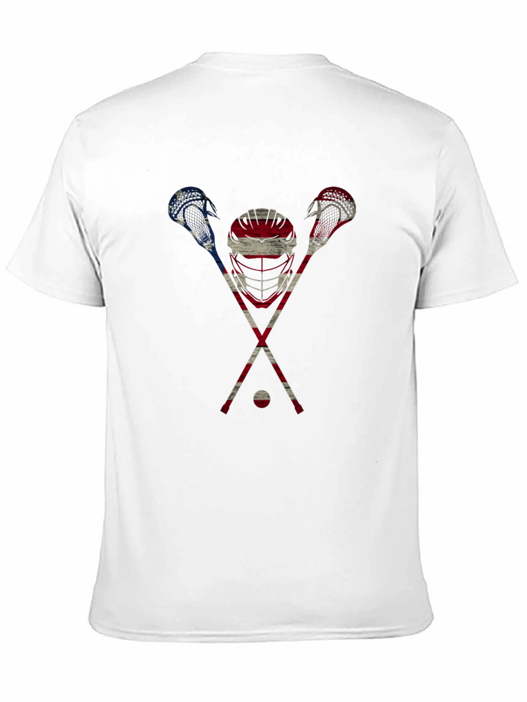 Patriotic Lacrosse Graphic T-Shirt