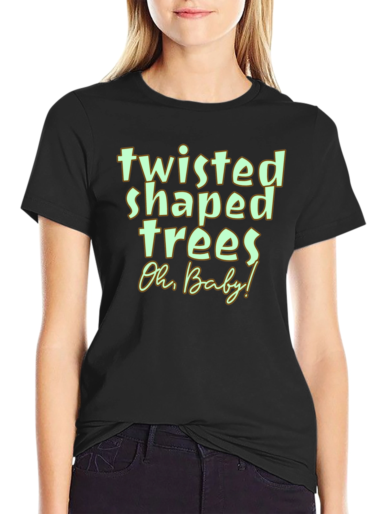 Twisted Shaped Trees Graphic Tee