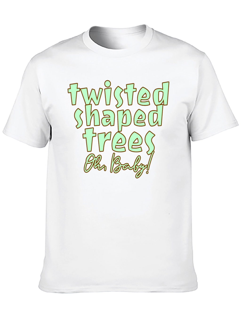 Twisted Shaped Trees Graphic Tee