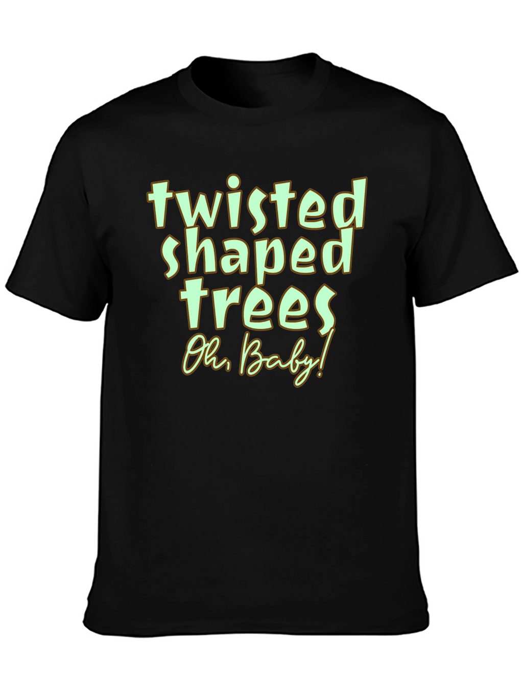 Twisted Shaped Trees Graphic Tee