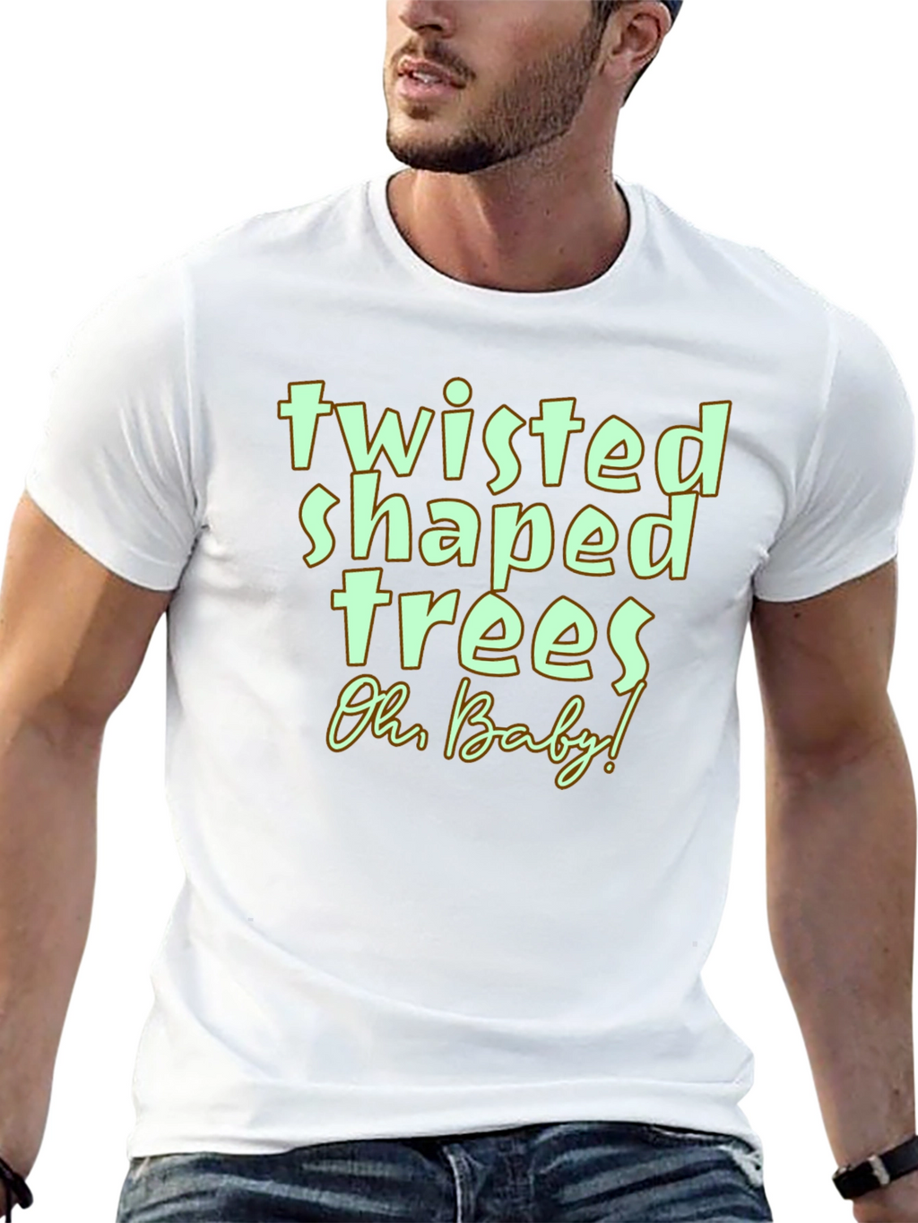 Twisted Shaped Trees Graphic Tee