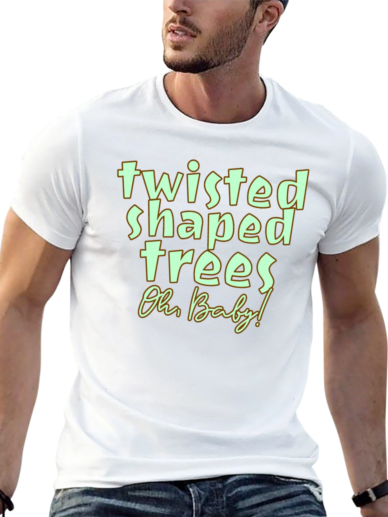 Twisted Shaped Trees Graphic Tee