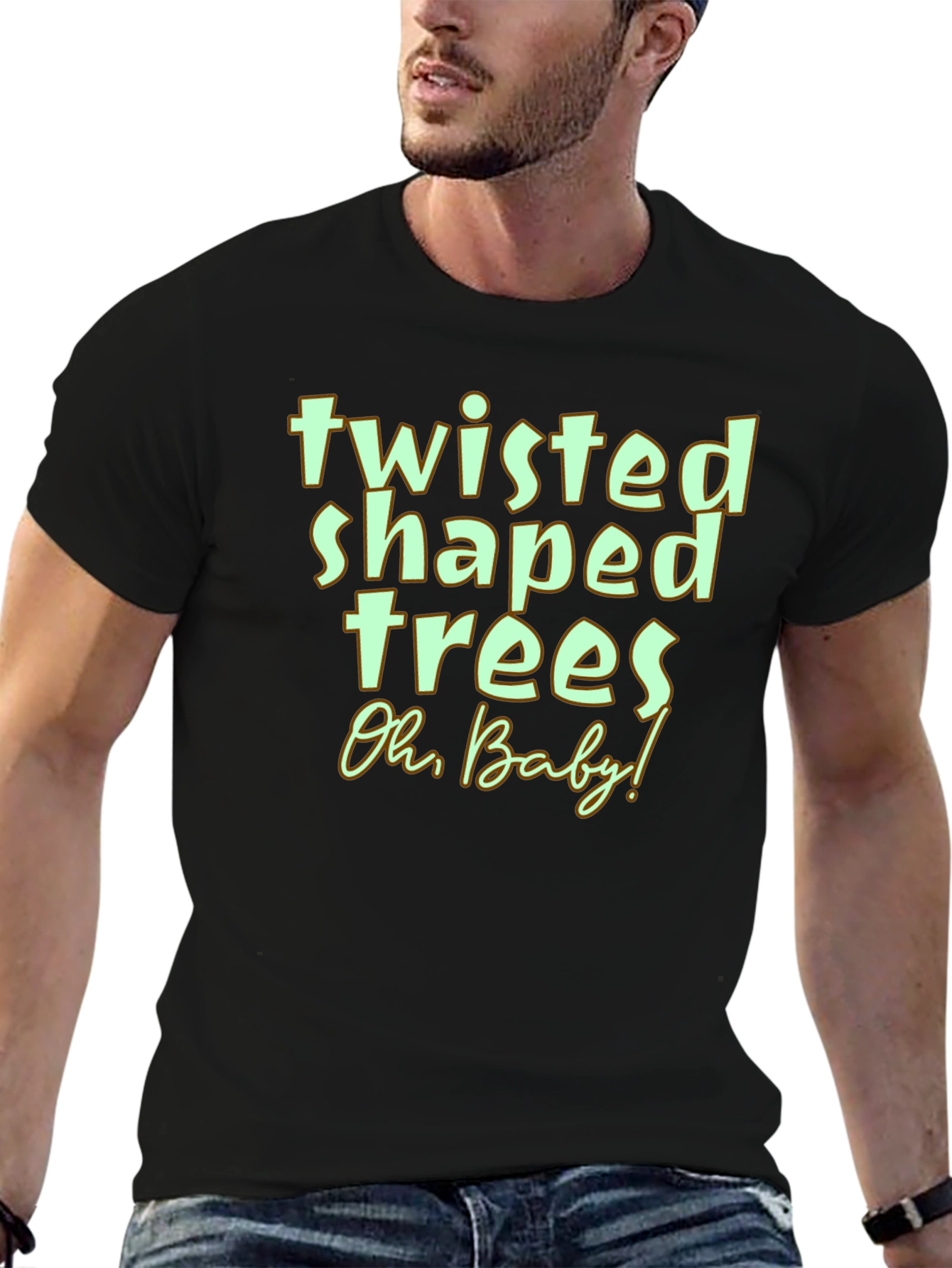 Twisted Shaped Trees Graphic Tee