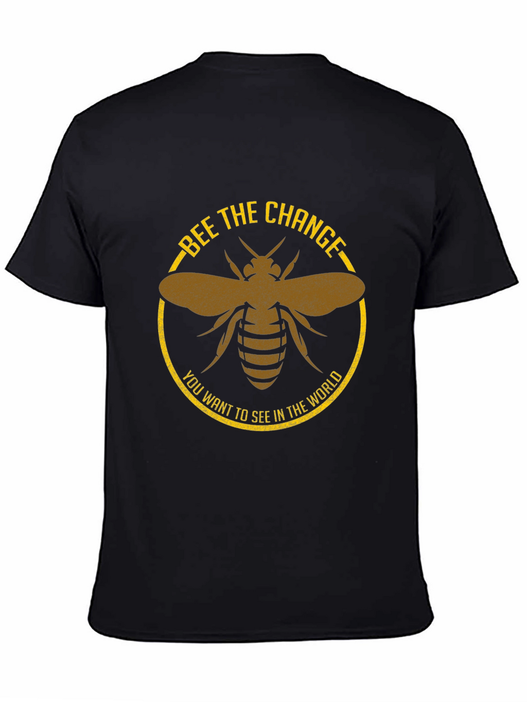 Bee the Change Graphic Tee - Black Cotton