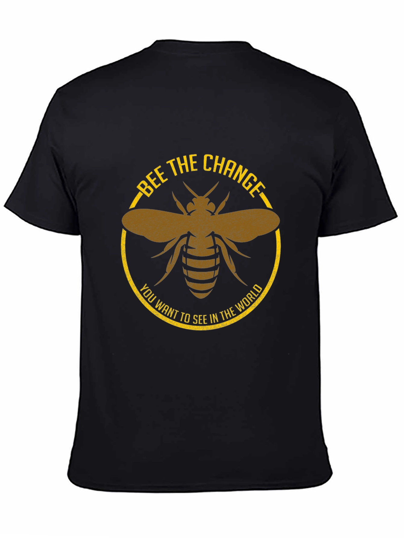 Bee the Change Graphic Tee - Black Cotton
