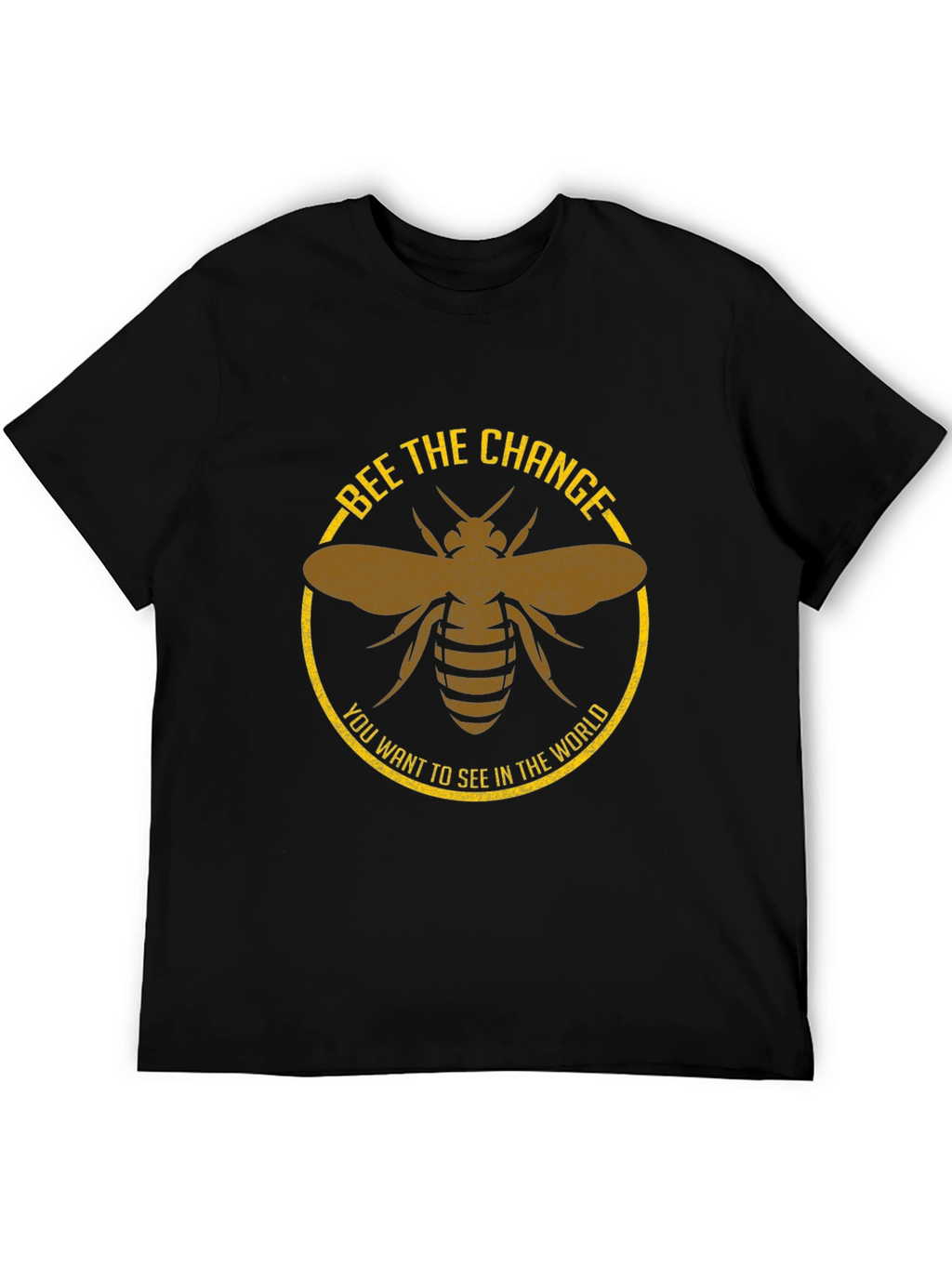 Bee the Change Graphic Tee - Black Cotton