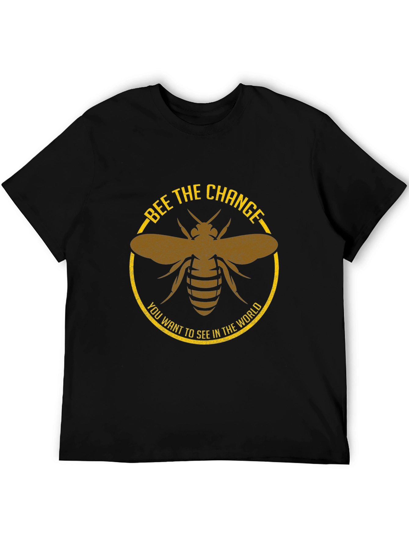 Bee the Change Graphic Tee - Black Cotton