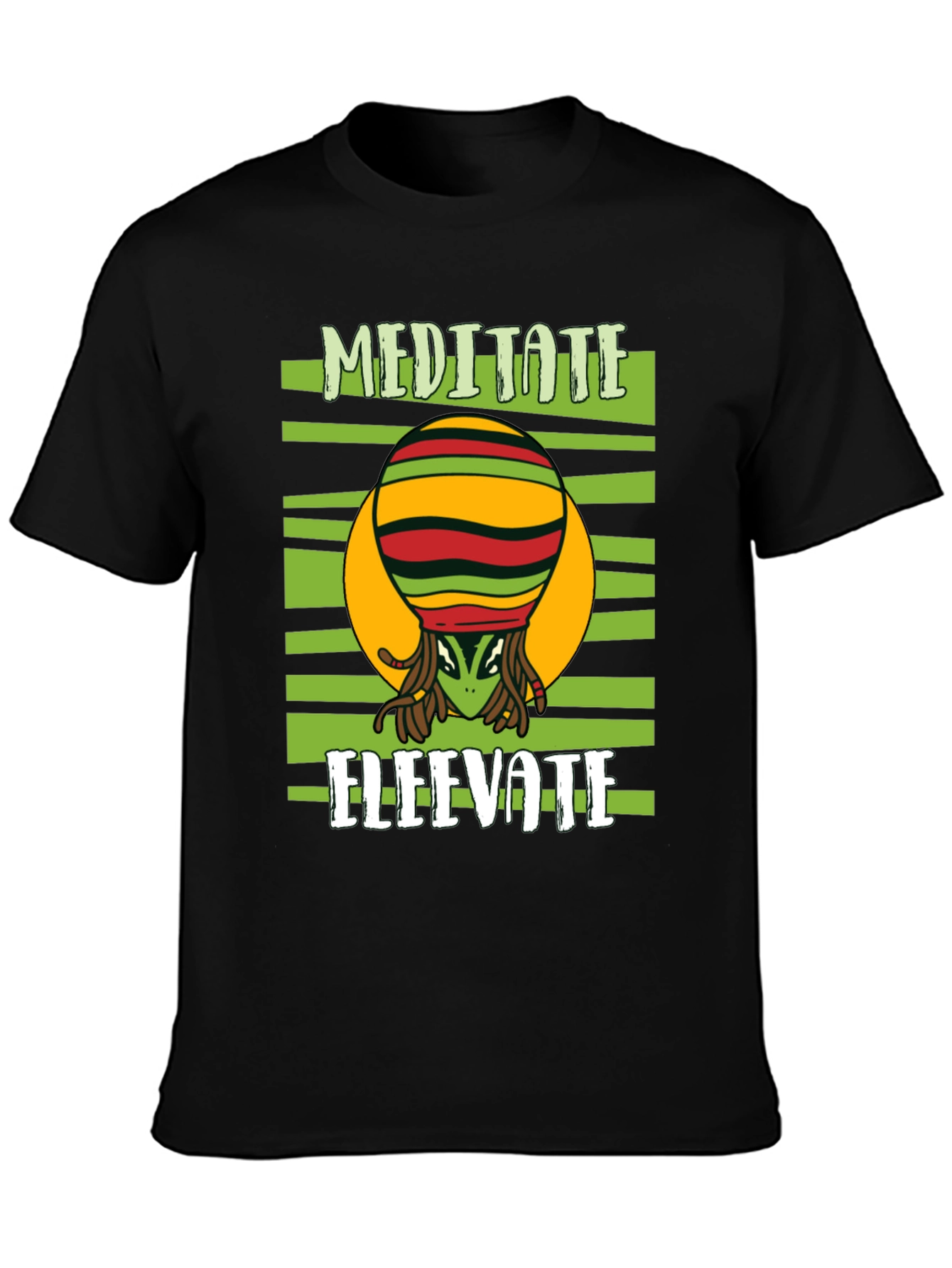 Meditate Elevate Alien Graphic Tee