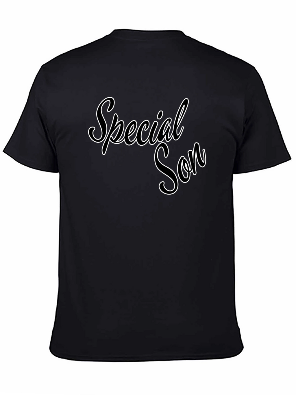 Special Son Black Graphic Tee