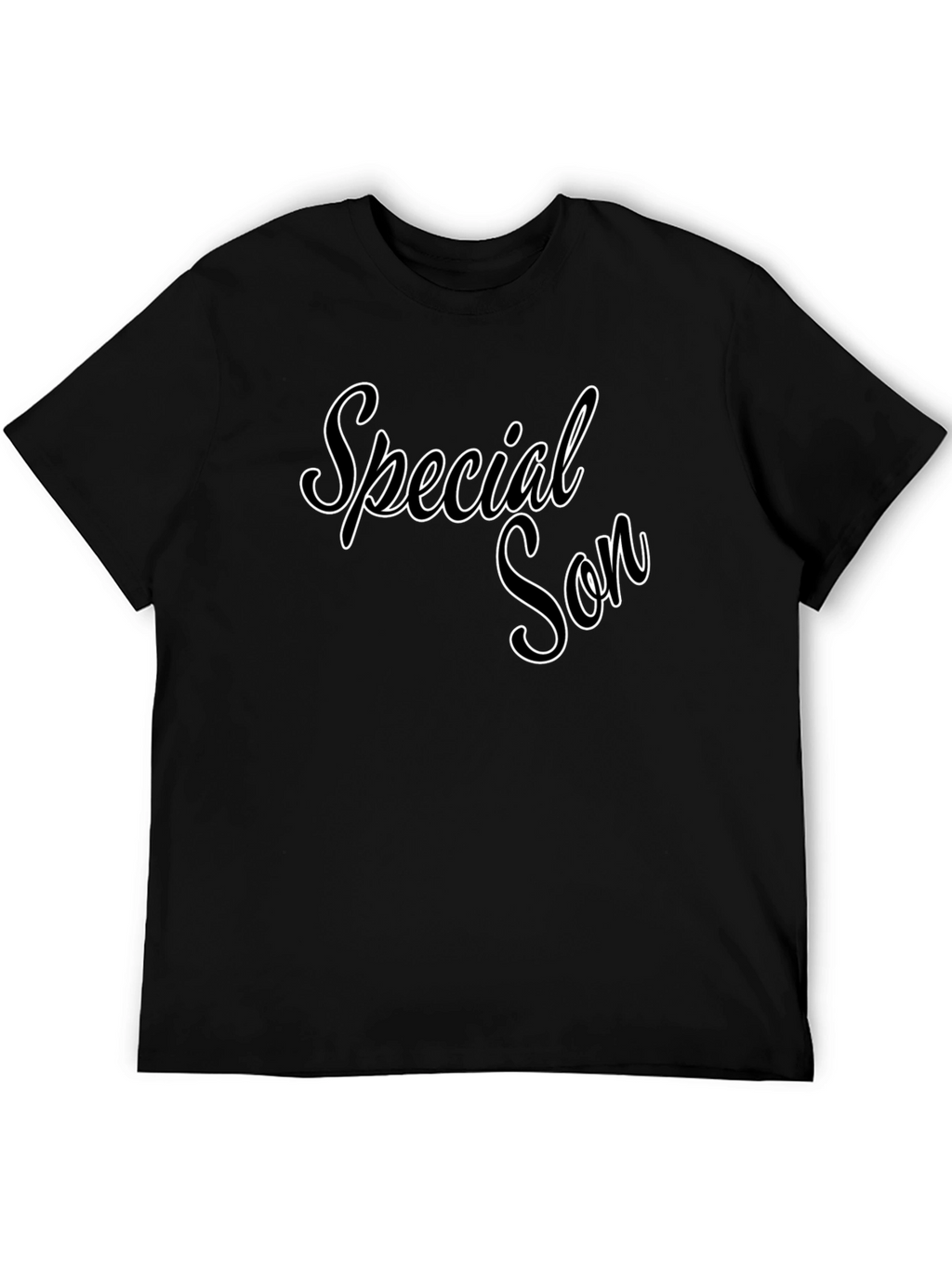 Special Son Black Graphic Tee