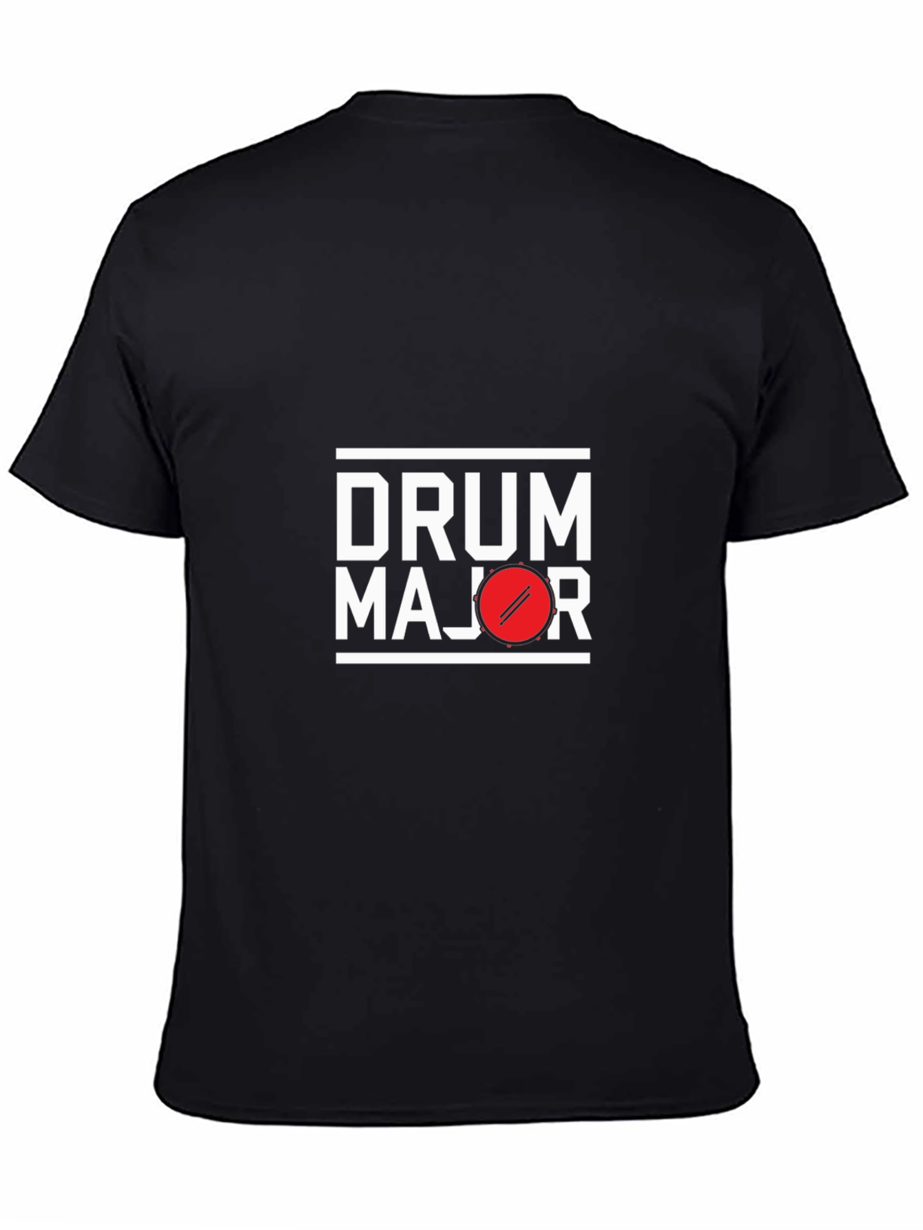 Drum Major Graphic Tee - Black Cotton T-Shirt
