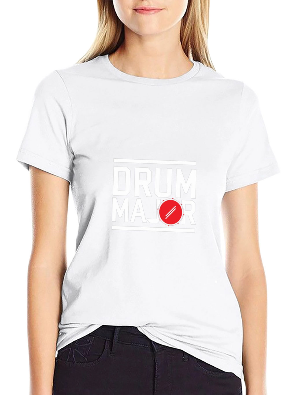 Drum Major Graphic Tee - Black Cotton T-Shirt