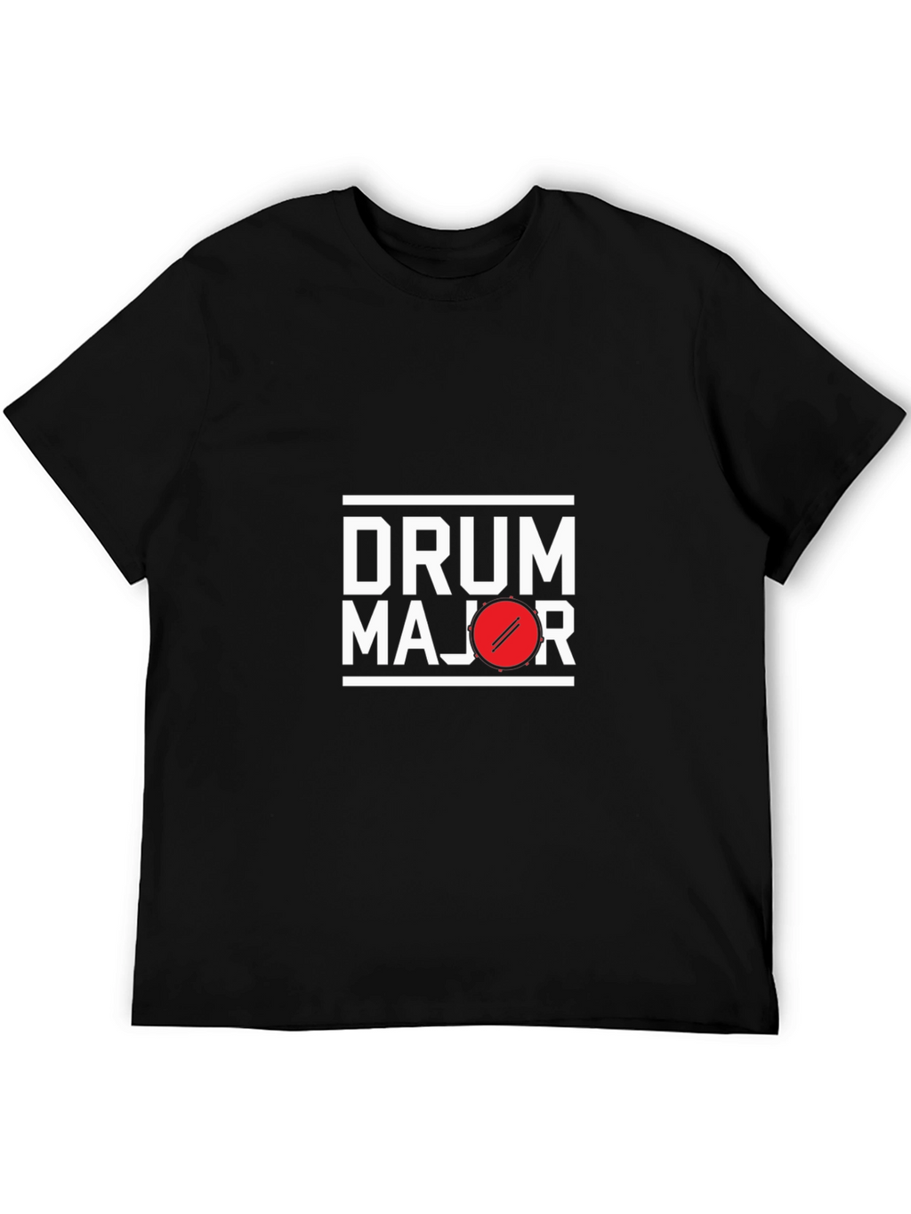 Drum Major Graphic Tee - Black Cotton T-Shirt