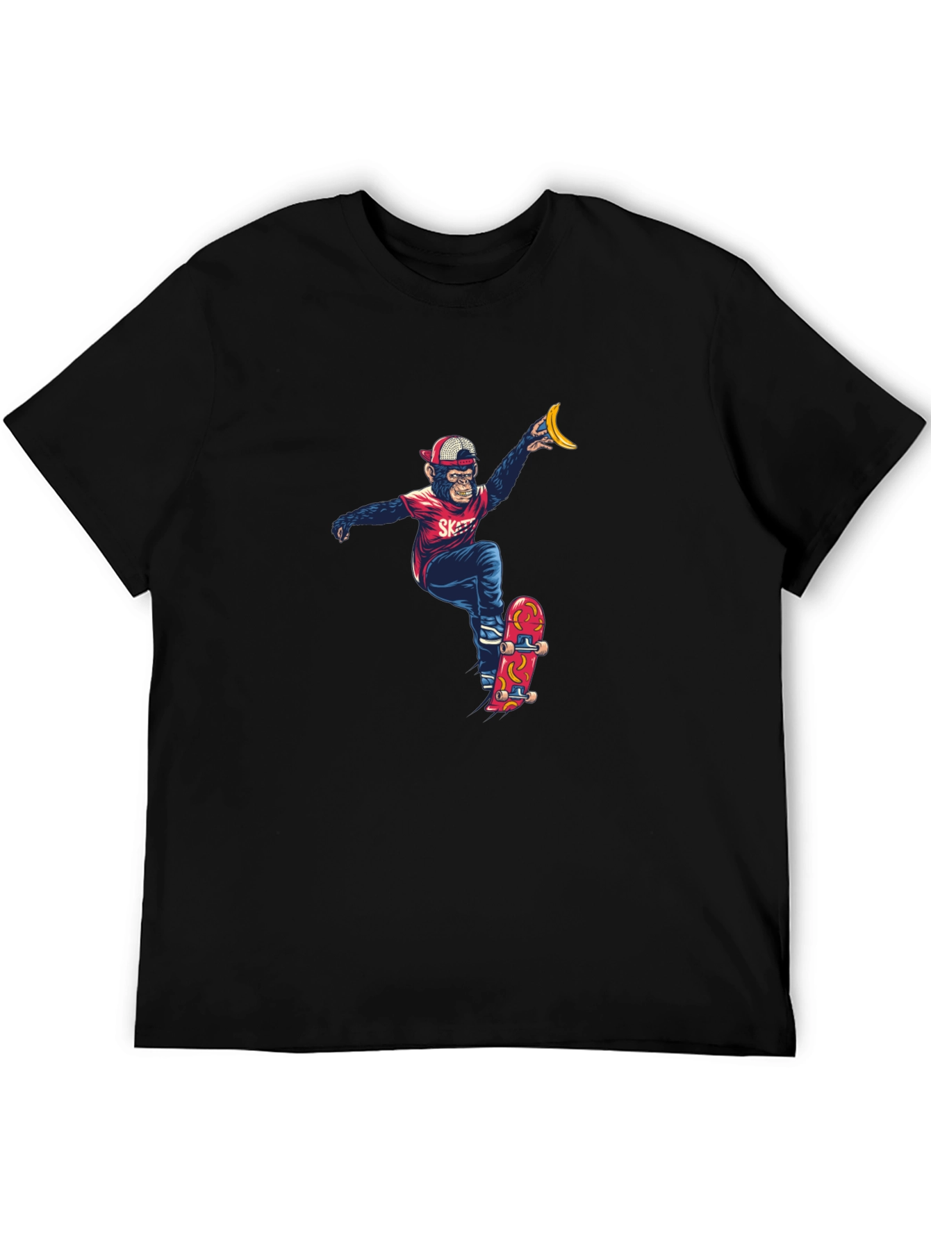 Monkey Skateboarder Graphic Tee