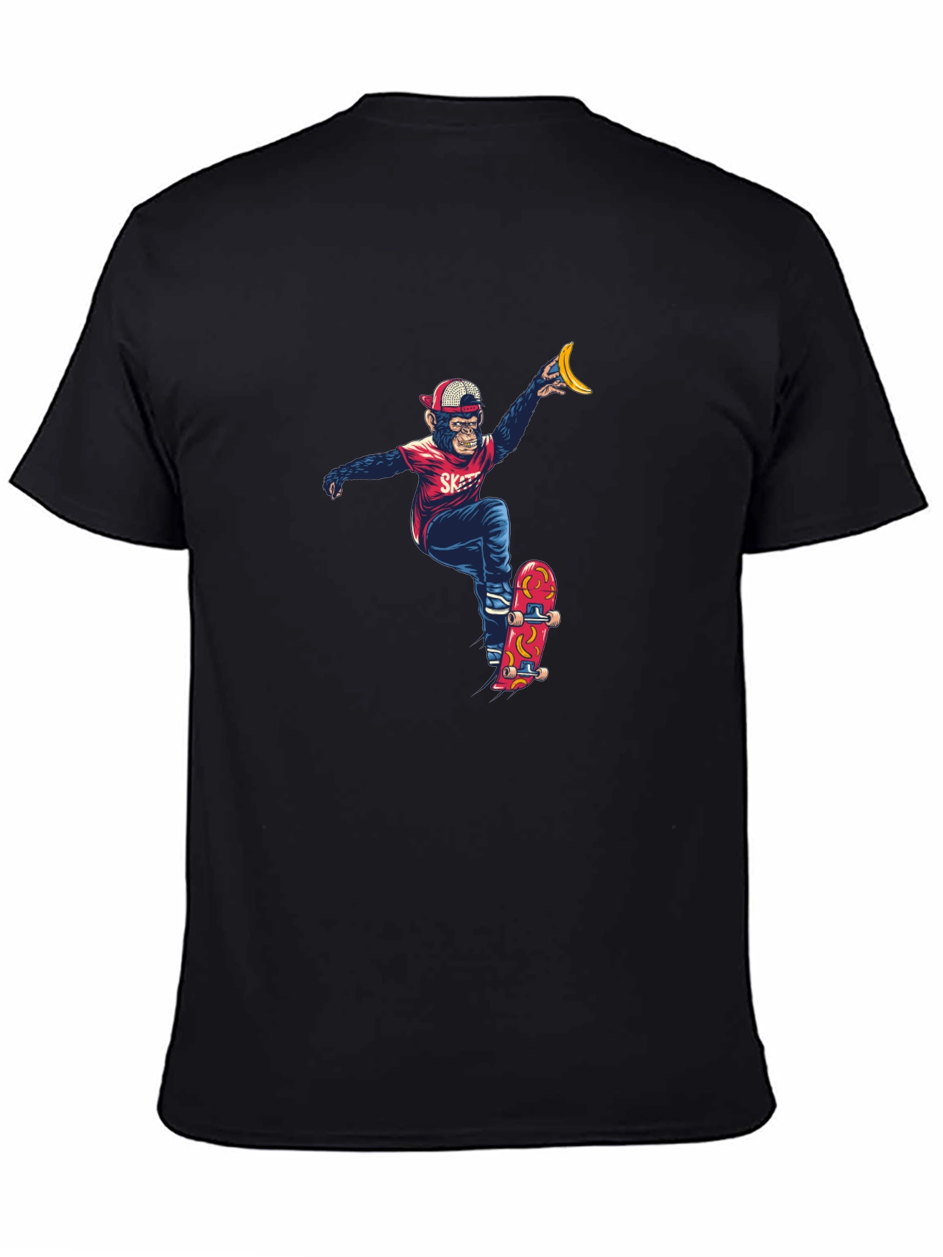 Monkey Skateboarder Graphic Tee