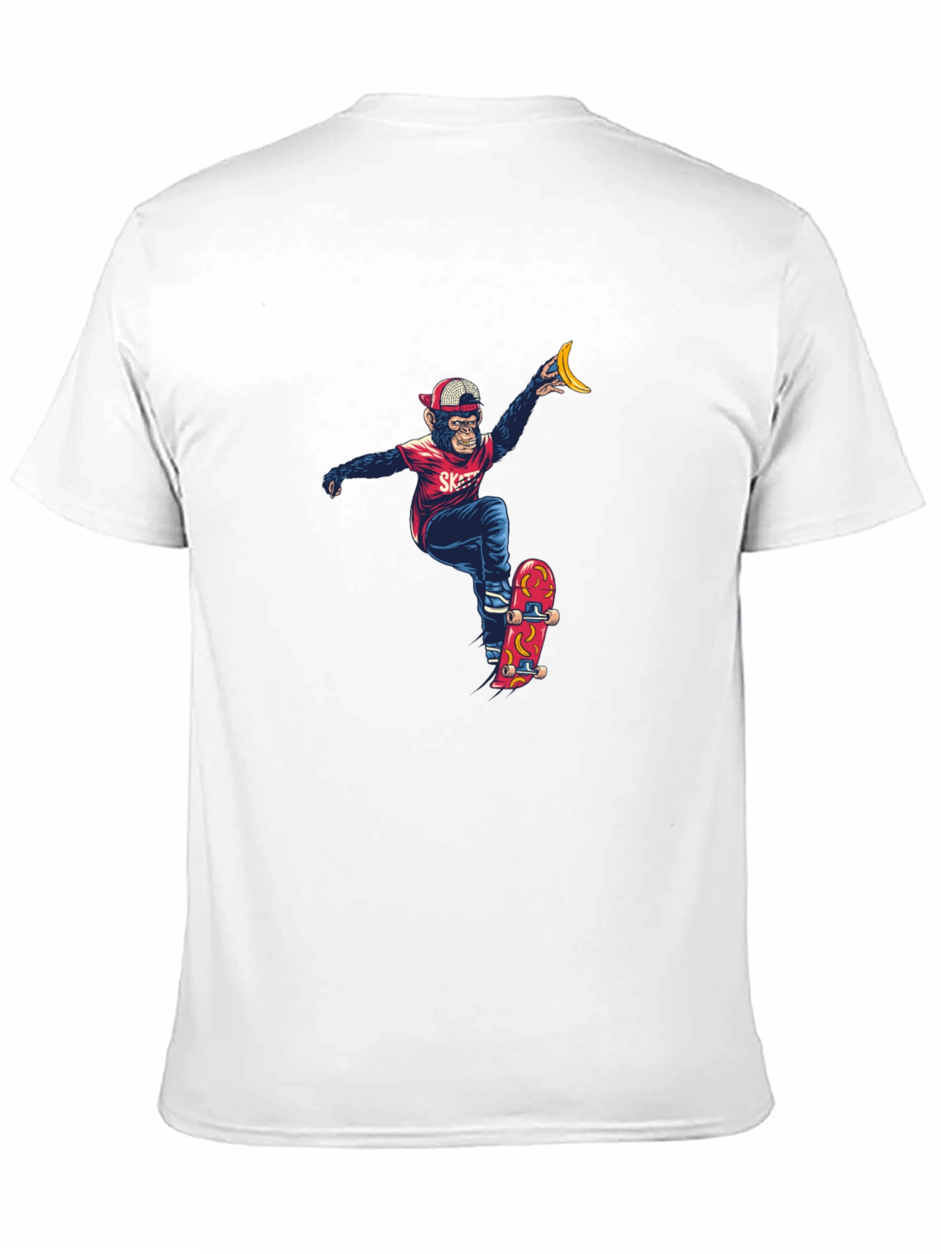 Monkey Skateboarder Graphic Tee