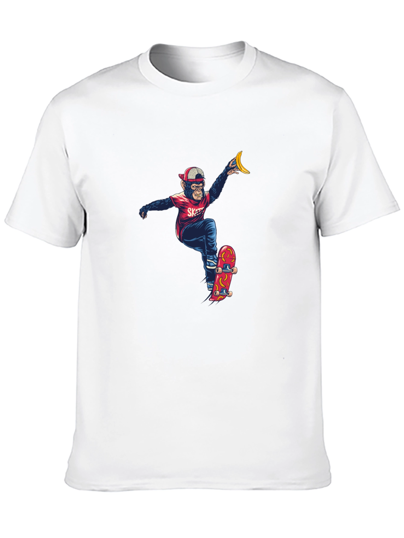 Monkey Skateboarder Graphic Tee