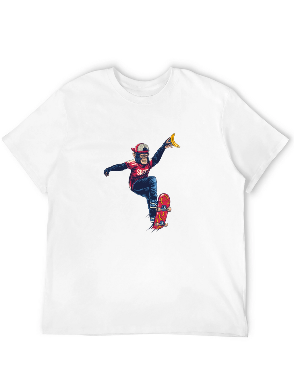 Monkey Skateboarder Graphic Tee