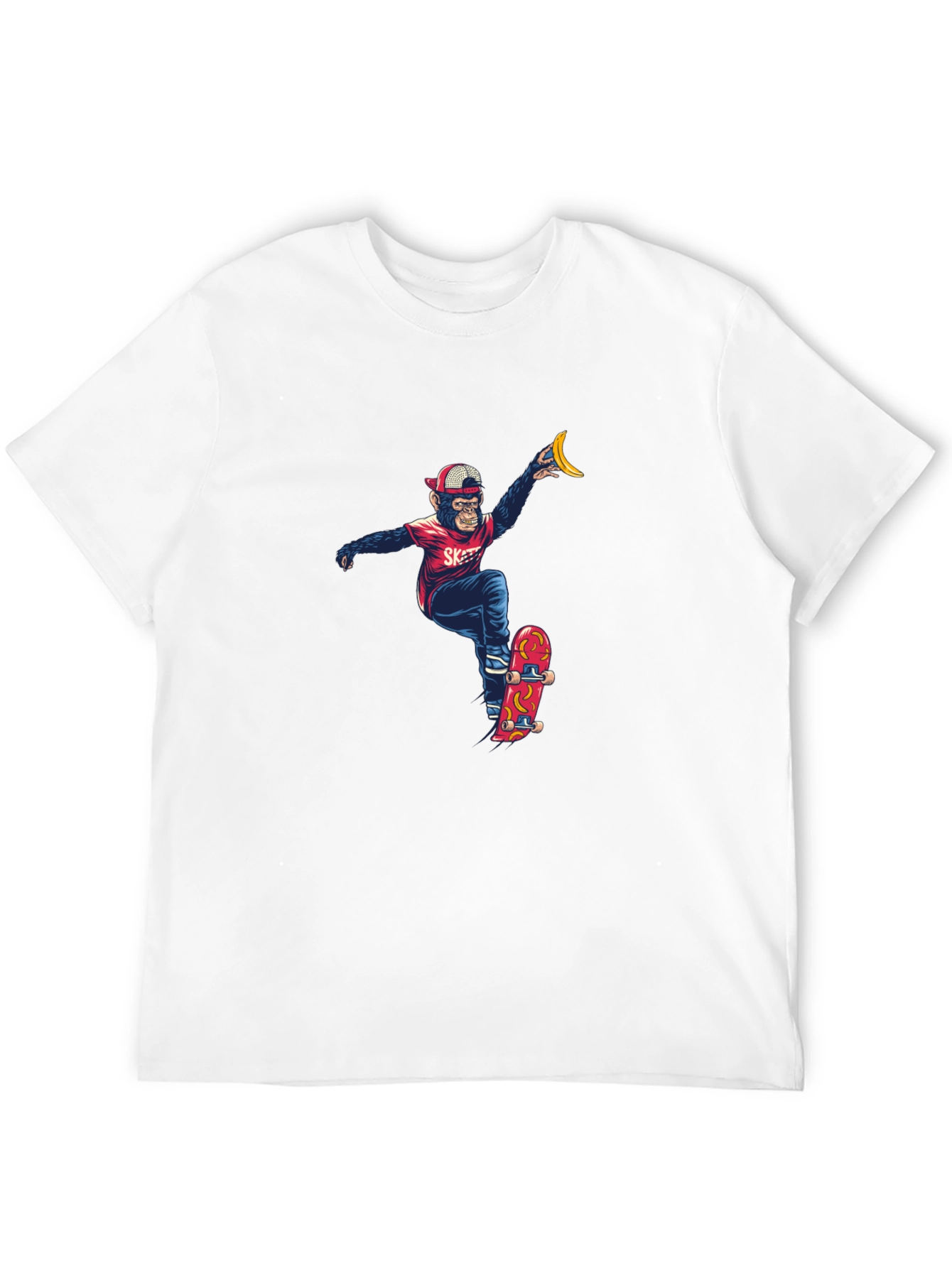 Monkey Skateboarder Graphic Tee