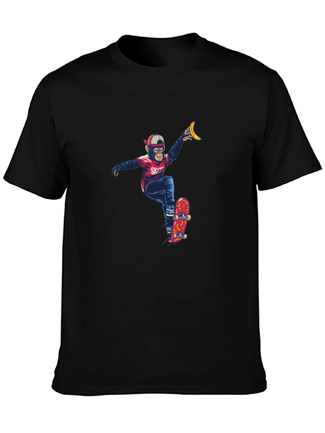 Monkey Skateboarder Graphic Tee