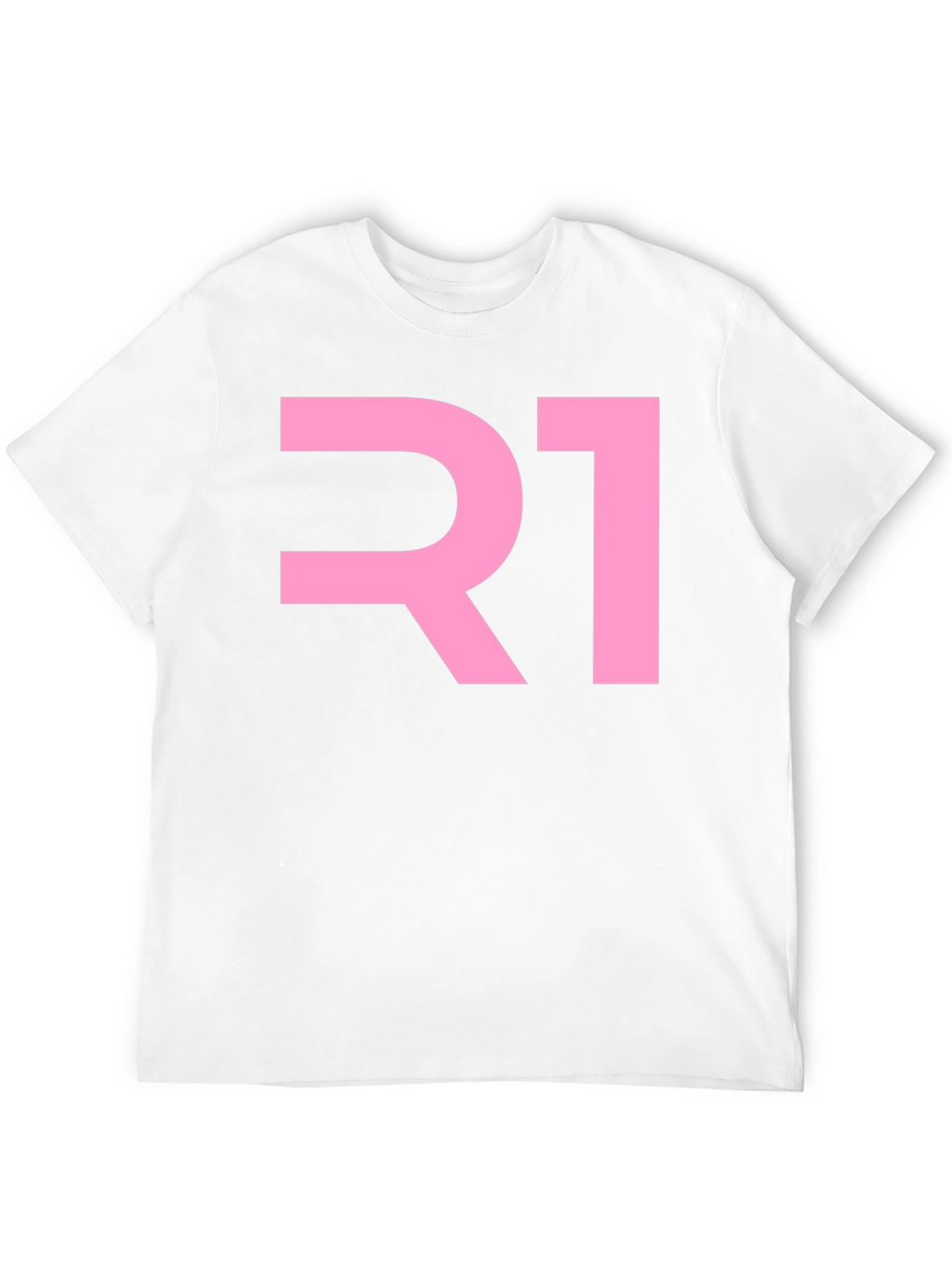 R1 Pink Graphic Black T-Shirt