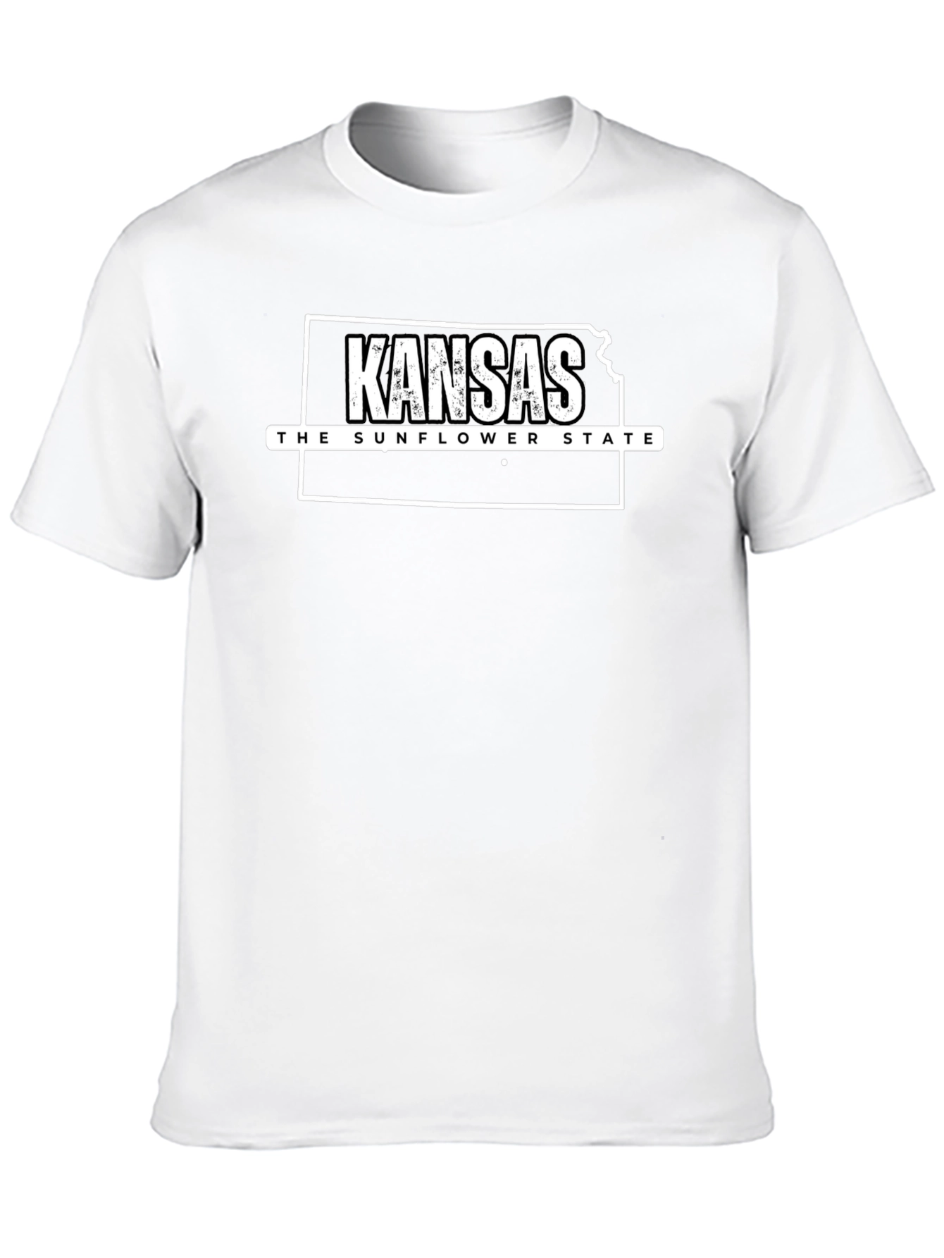 Kansas Sunflower State Black T-Shirt