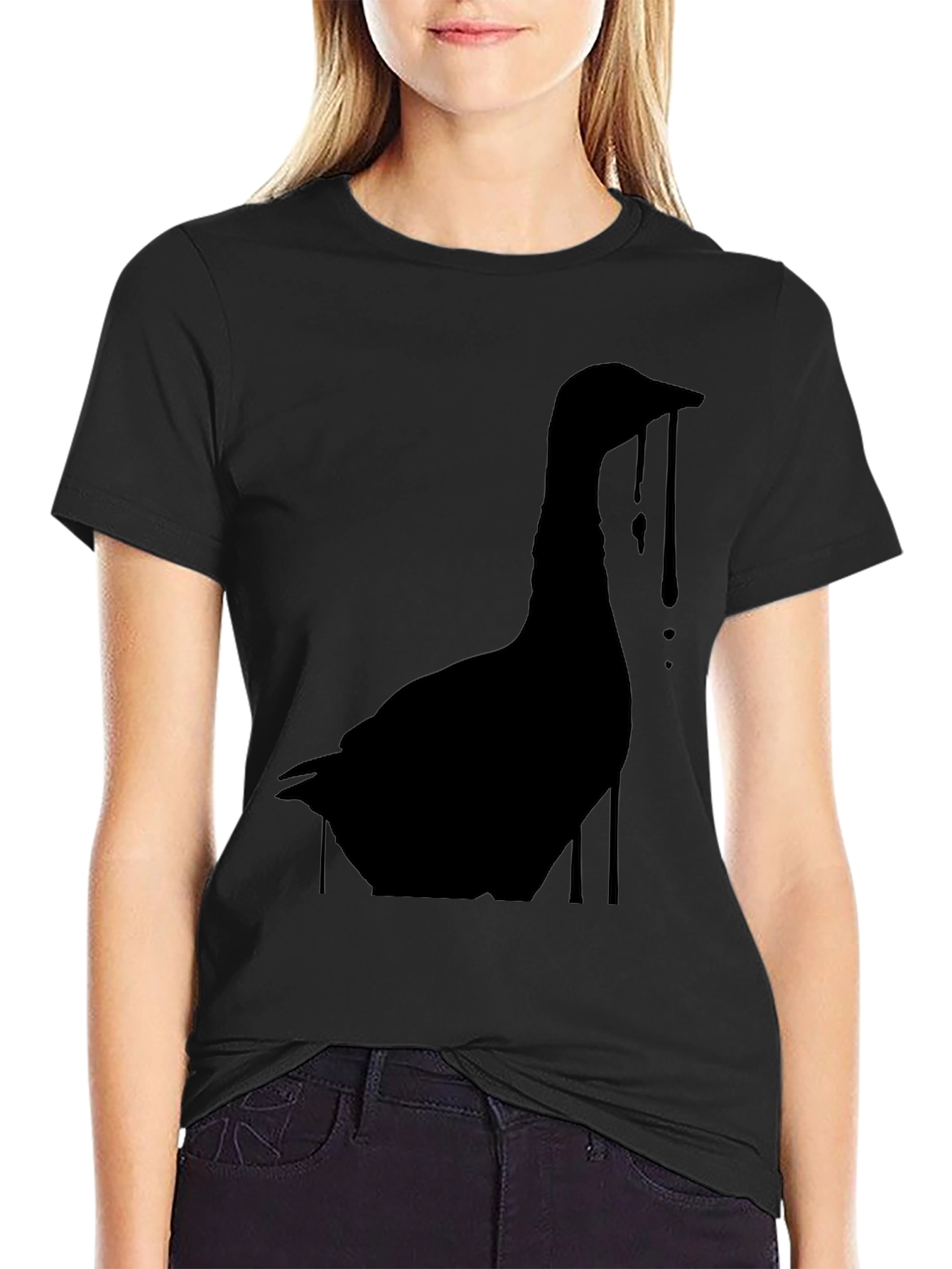 Black Goose Silhouette Graphic Tee - Mens