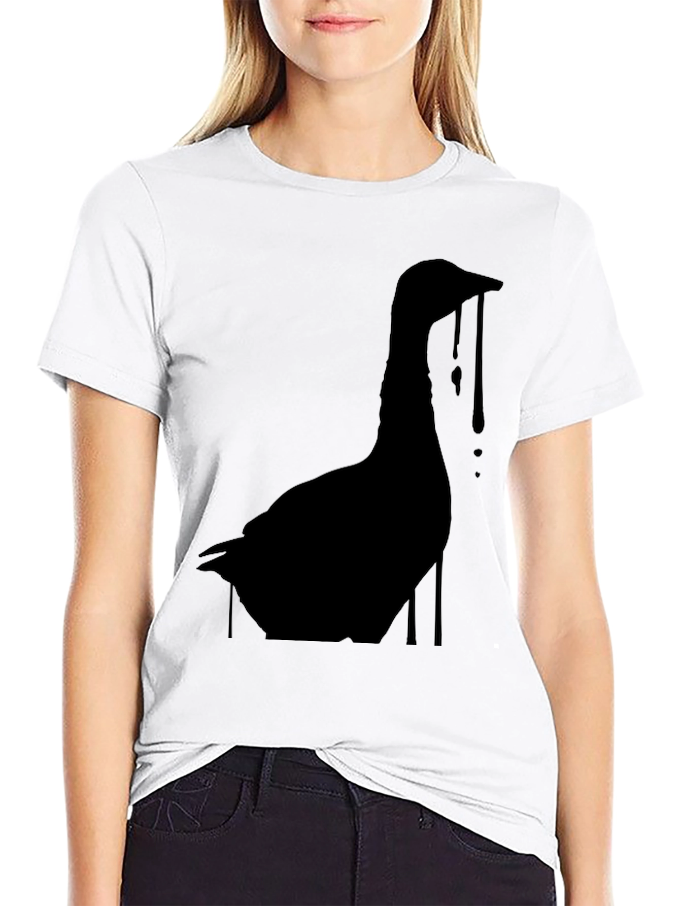 Black Goose Silhouette Graphic Tee - Mens