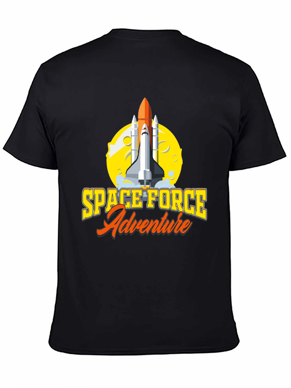 Space Force Adventure T-Shirt - Black Graphic Tee