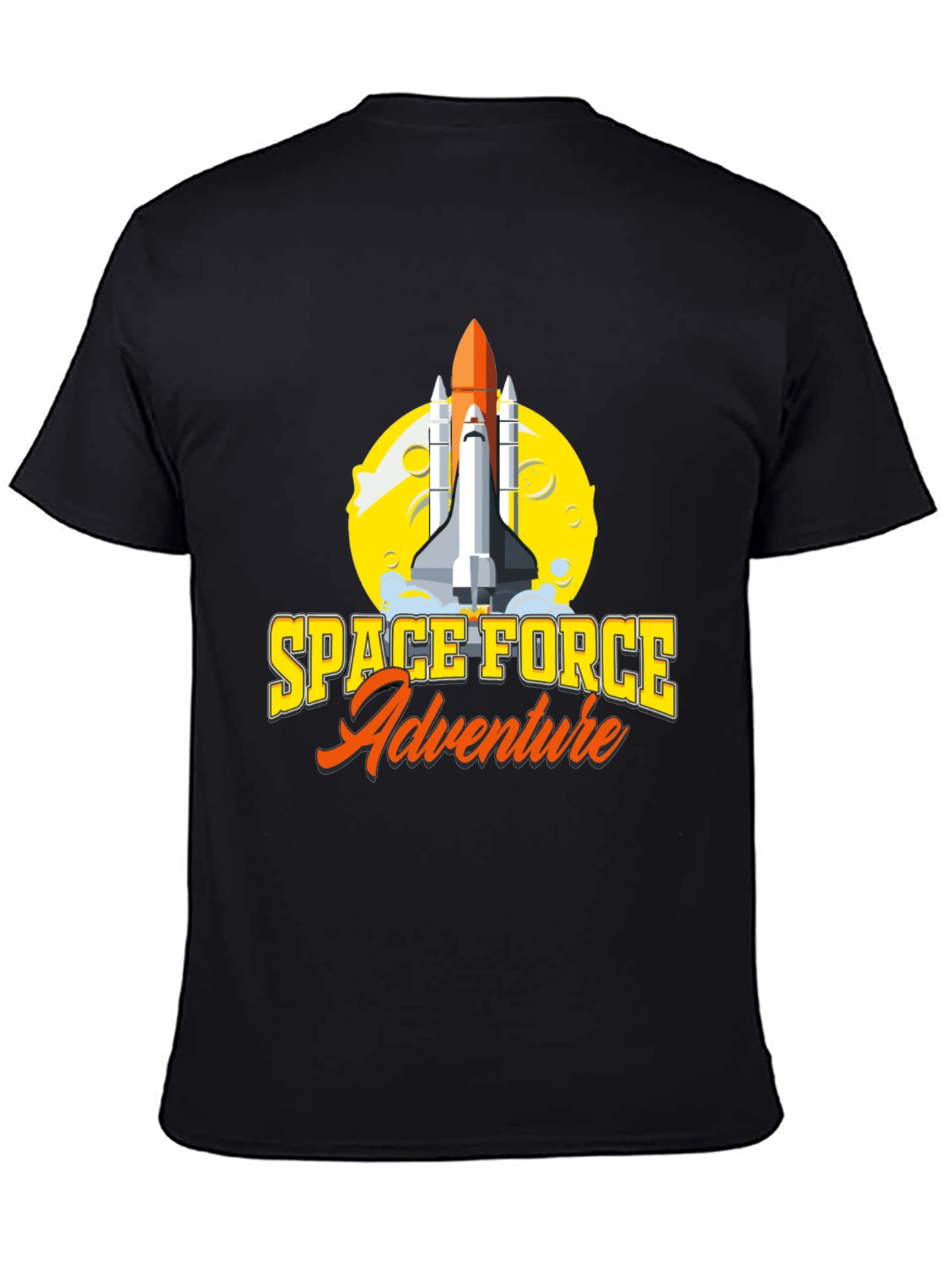 Space Force Adventure T-Shirt - Black Graphic Tee