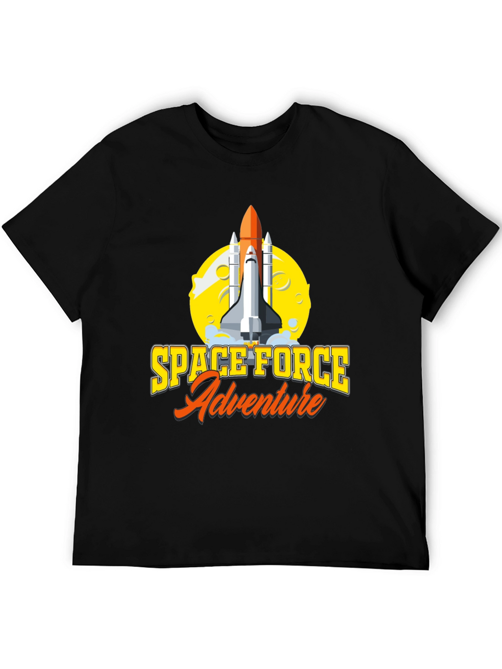 Space Force Adventure T-Shirt - Black Graphic Tee