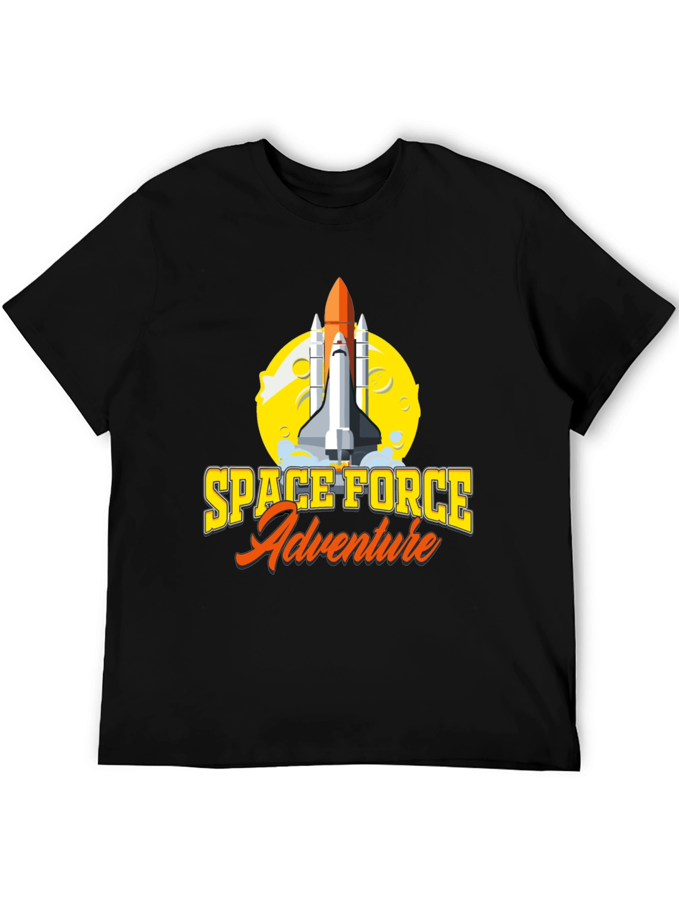 Space Force Adventure T-Shirt - Black Graphic Tee