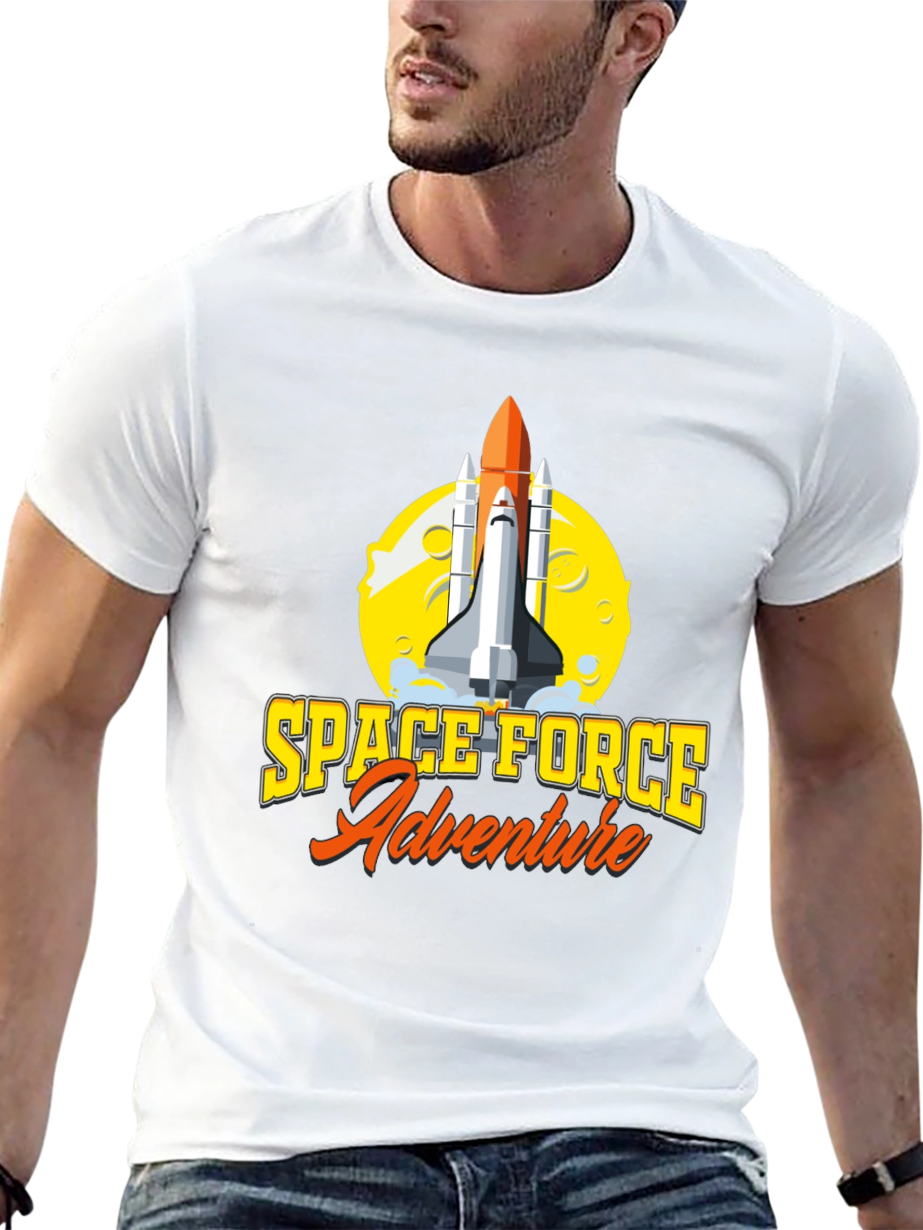 Space Force Adventure T-Shirt - Black Graphic Tee
