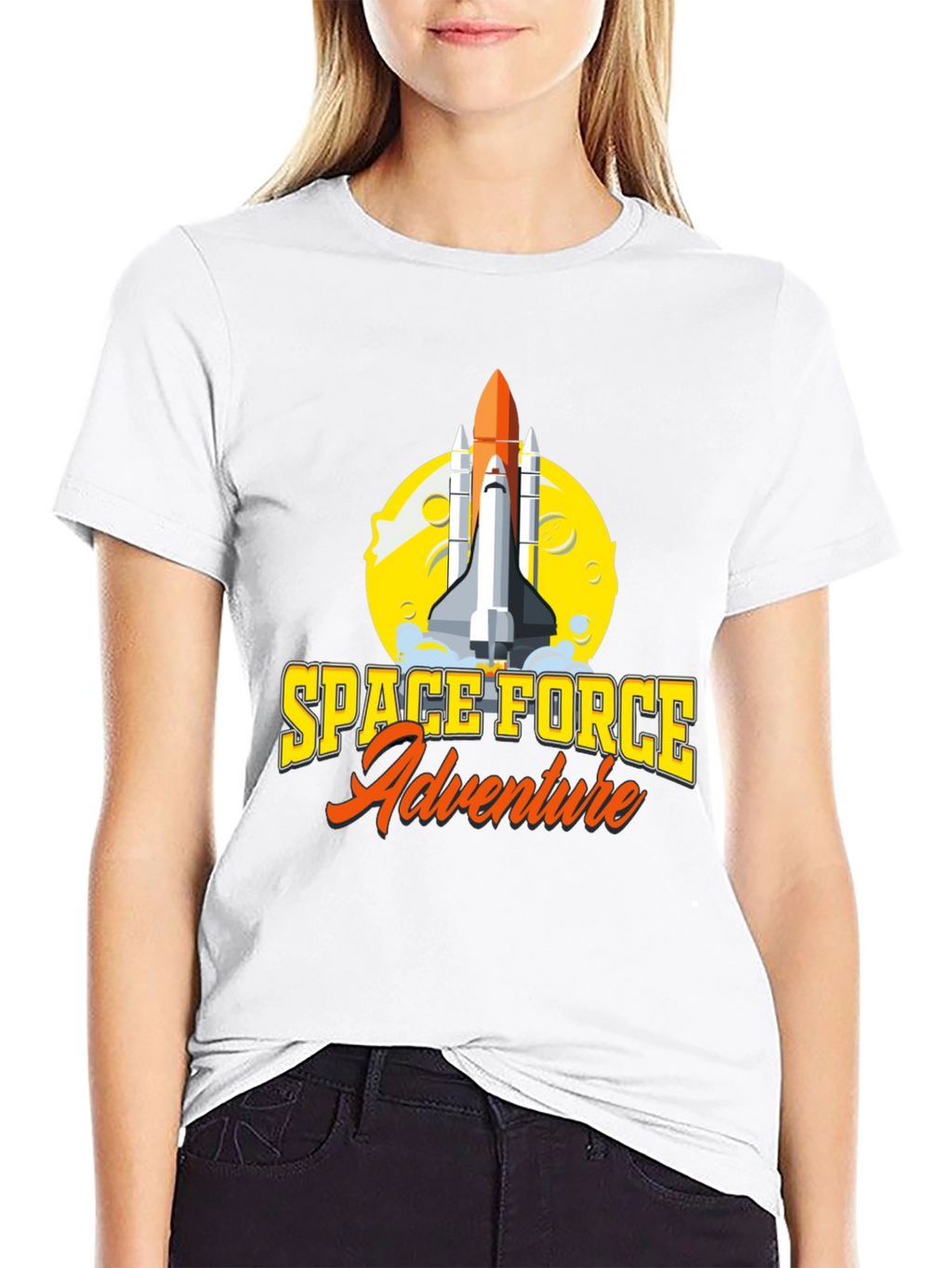 Space Force Adventure T-Shirt - Black Graphic Tee