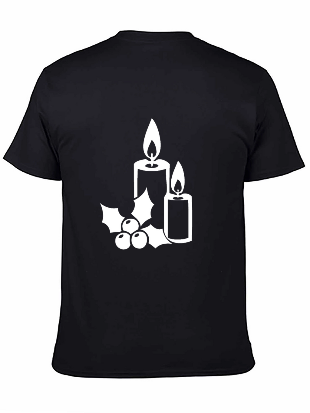 Festive Candles & Holly Graphic Tee