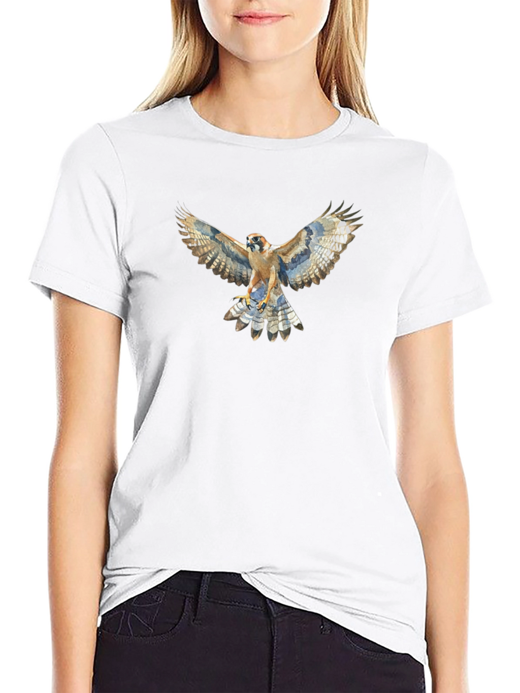 Hawk Graphic Tee - Premium Cotton Stylish Design