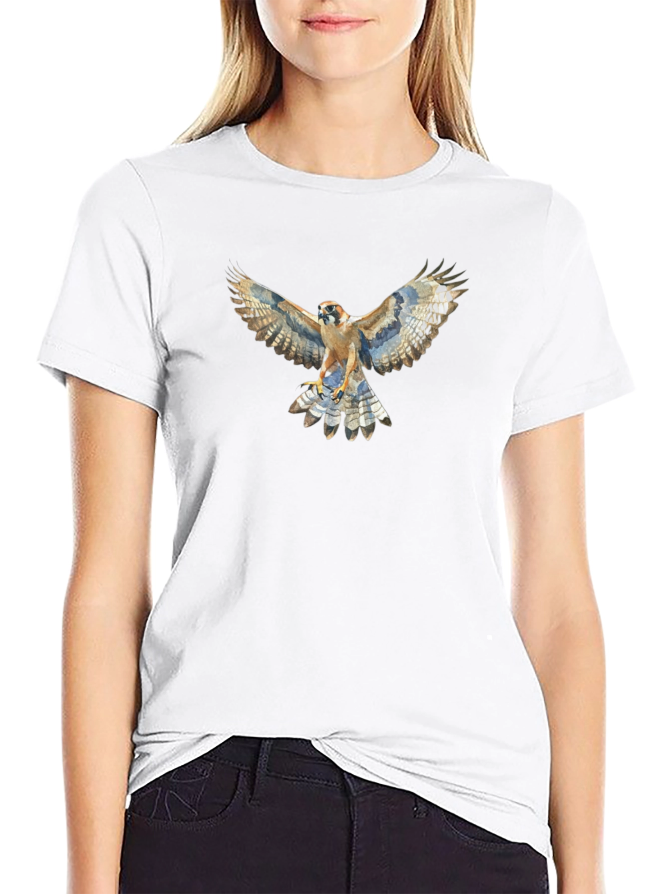 Hawk Graphic Tee - Premium Cotton Stylish Design