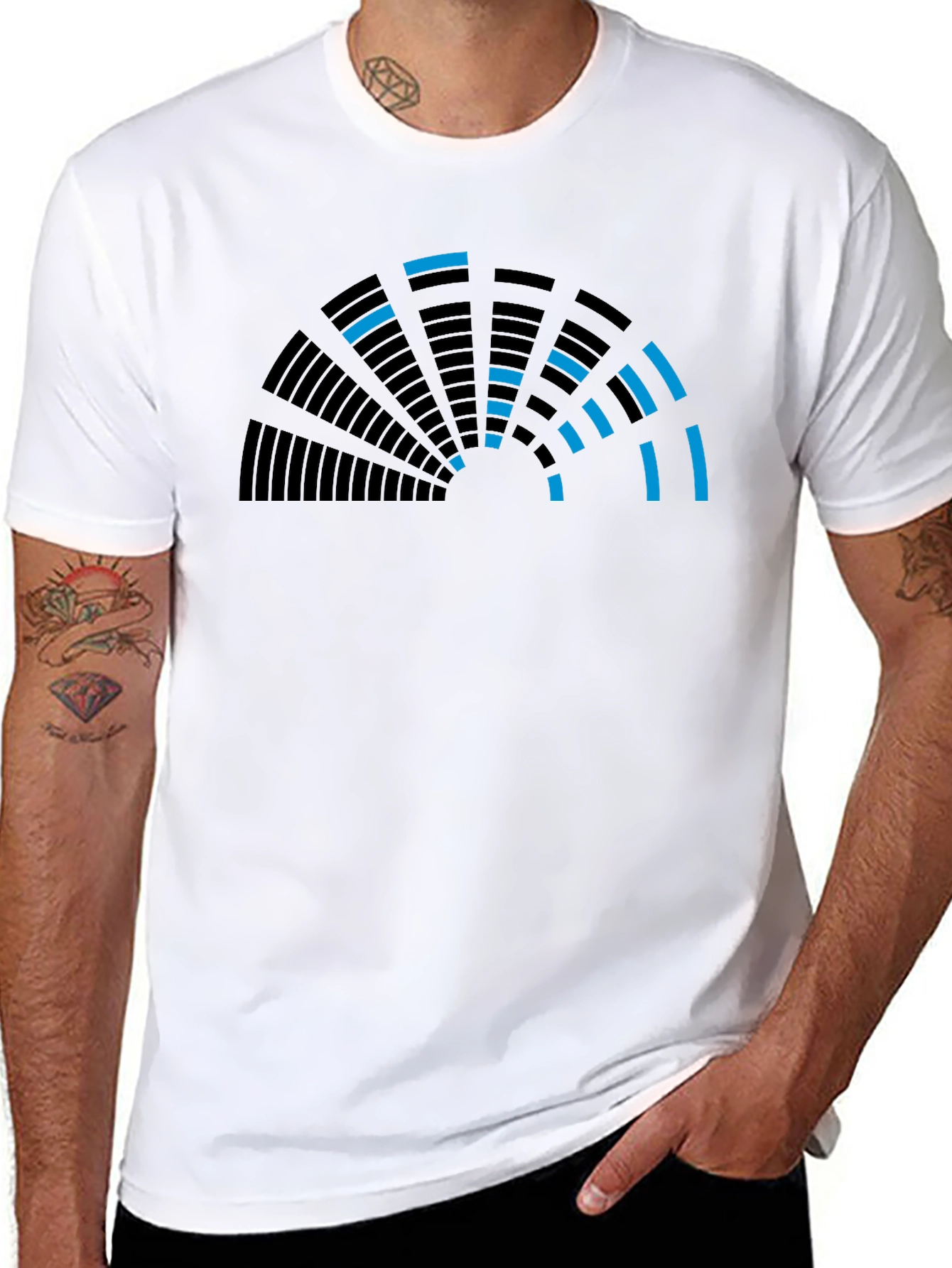 Equalizer Graphic Tee - Stylish Music Lover Shirt